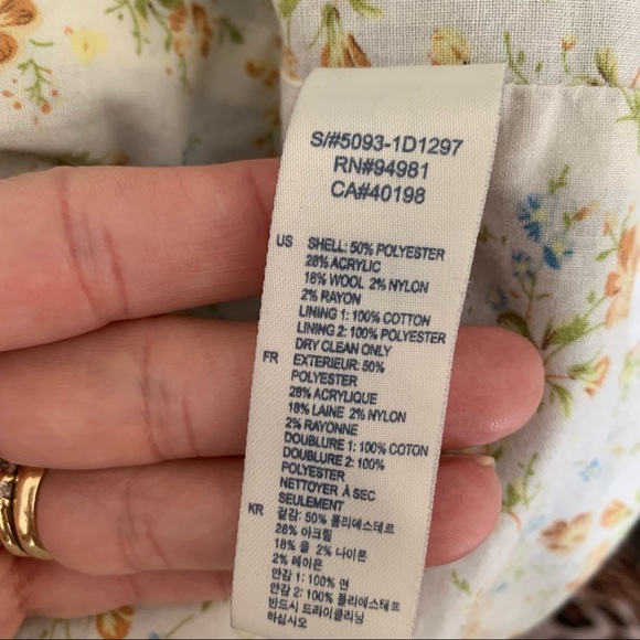 HERITAGE 1981 Tweed Coat Jacket Double Breasted Brown Size S. - Picture 14 of 14